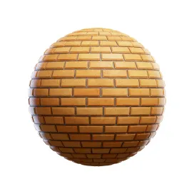 Orange brick wall